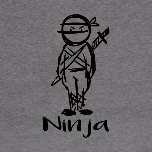 Ninja warrior illustrated by LND4design